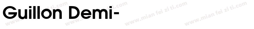 Guillon Demi字体转换